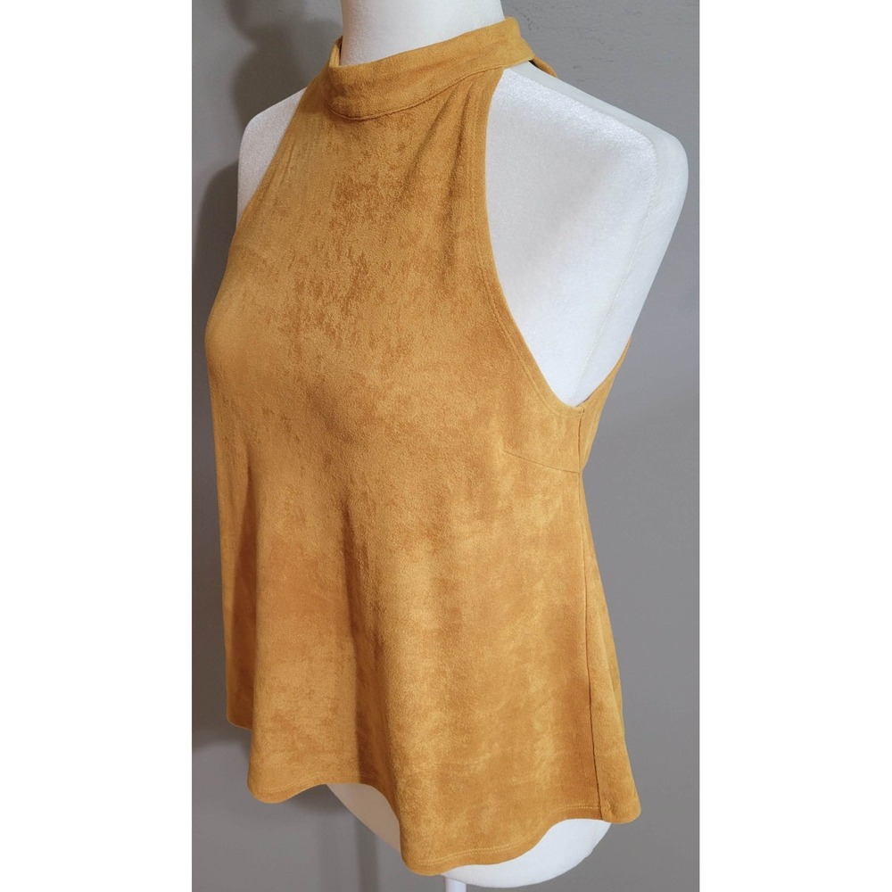 Lord & Taylor Design Lab Suede Halter Tank - Picture 4 of 5